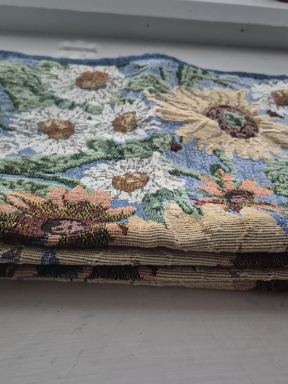 Set Of 4 Woven Sunflower Placemats